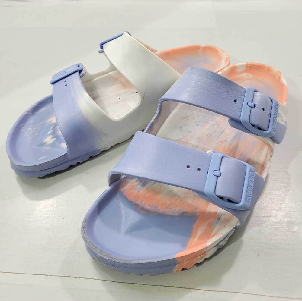 BIRKENSTOCK UNISEX ARIZONA EVA MARBLED SANDALS L9/M7